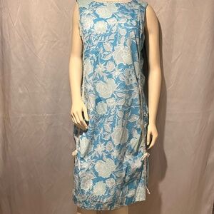 Vintage 60s Lilly Pulitzer Blue Floral Shift Dress, The Lilly Tag Size 10